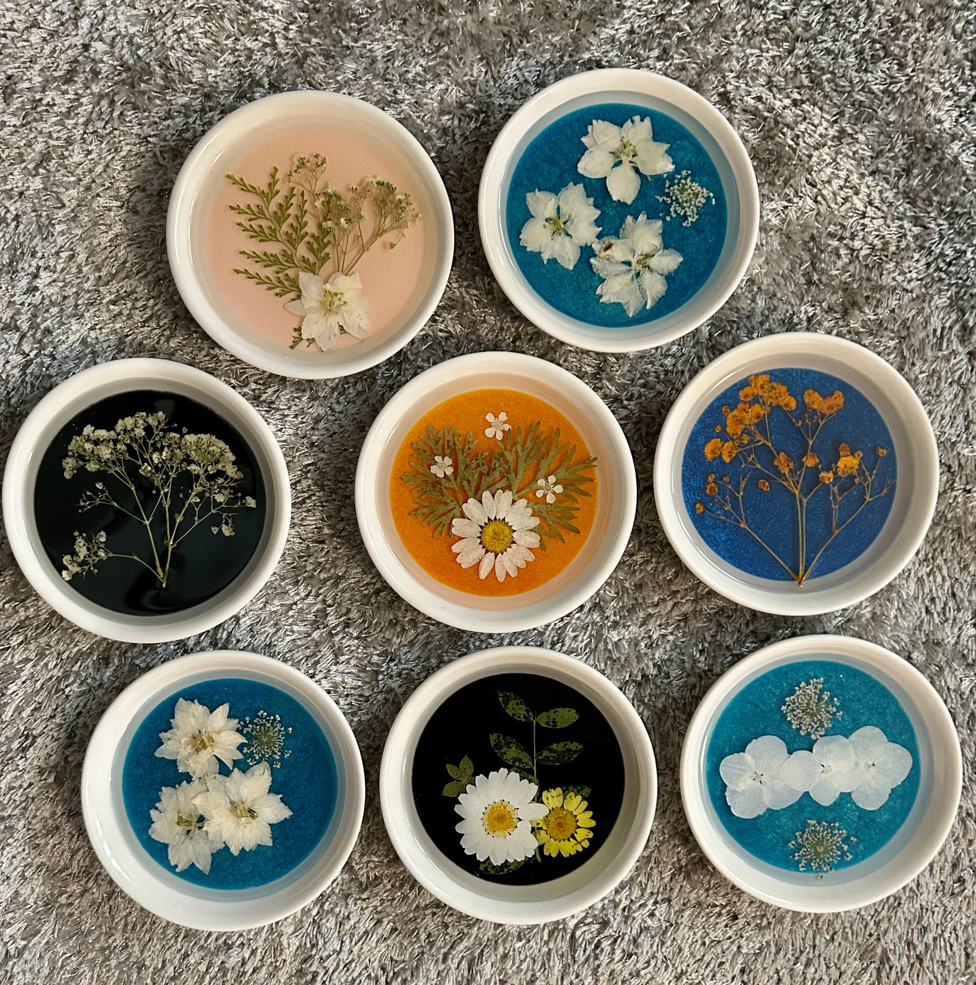 Floral Round Trinket Dish The Artistry by Lisa