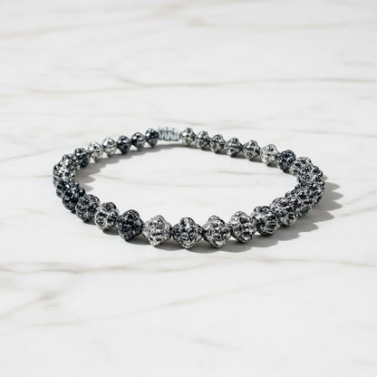 Adjustable Friendship Bracelet/6-8 MM Glass Friendship Bracelet/Faceted Bead Bracelet-Uni-T Janine Gerade