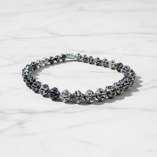 Adjustable Friendship Bracelet/6-8 MM Glass Friendship Bracelet/Faceted Bead Bracelet-Uni-T Janine Gerade