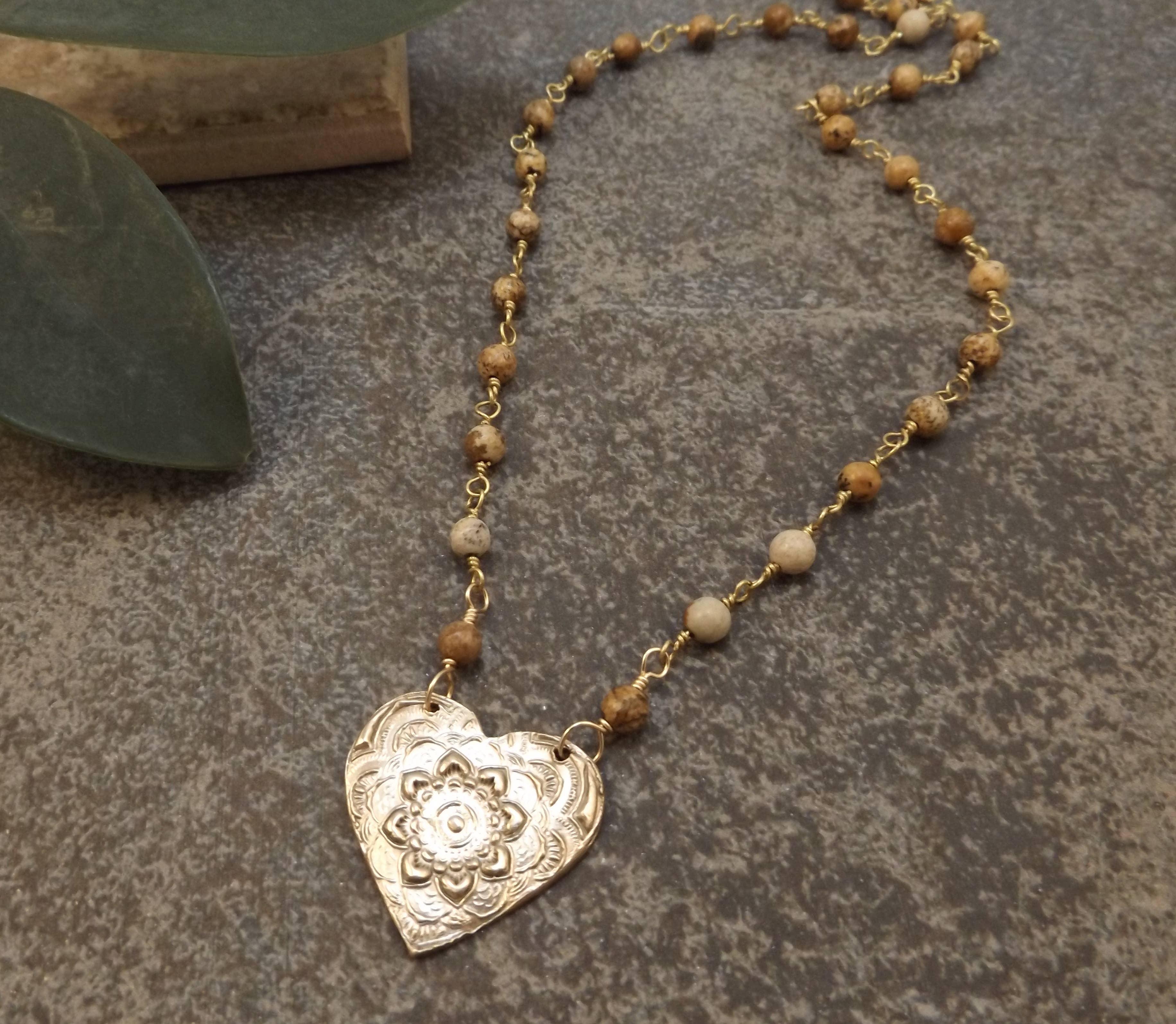 Brynn - Mandala Heart Necklace Uni-T Necklace