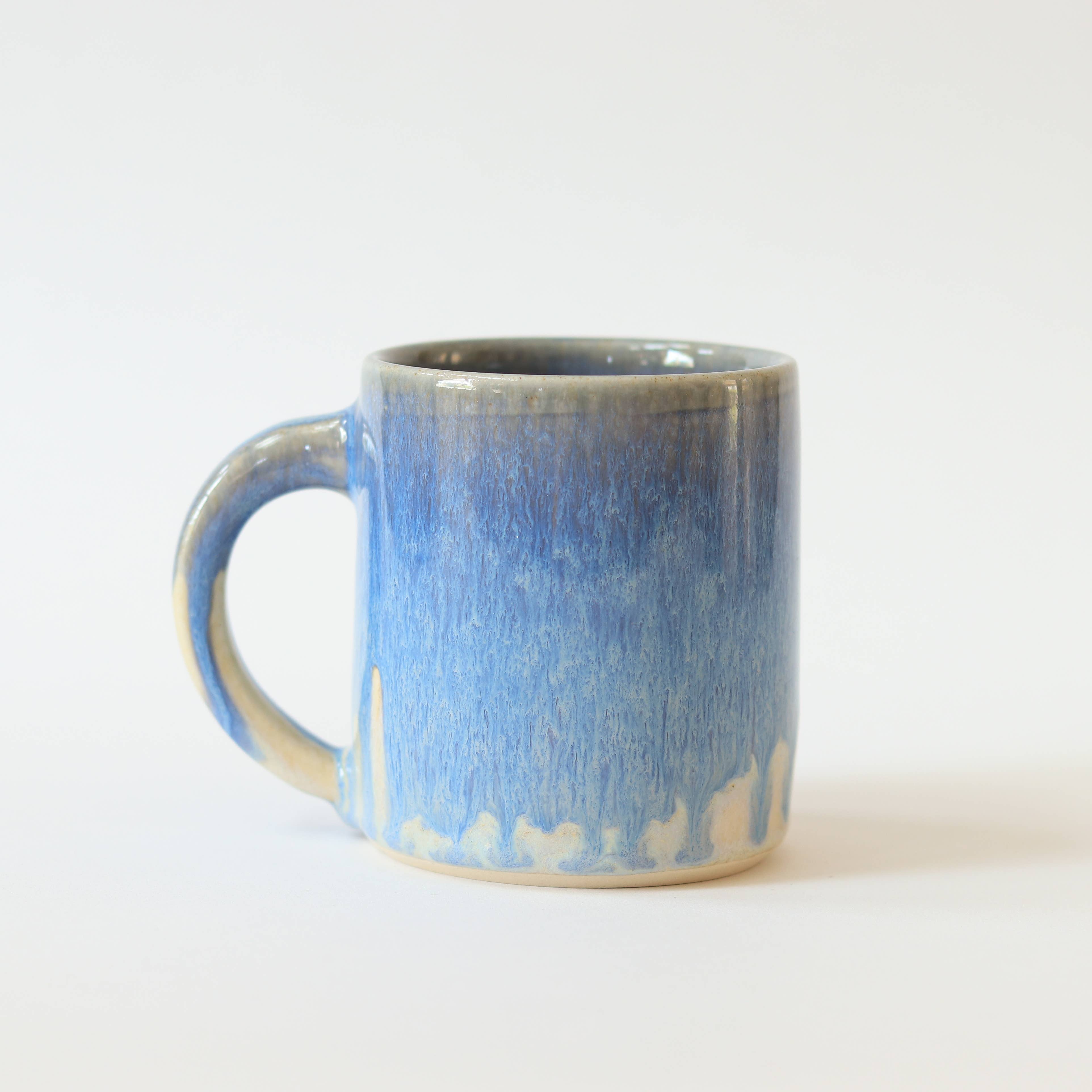Blue Lavender Handmade Ceramic Mug Huang Pottery