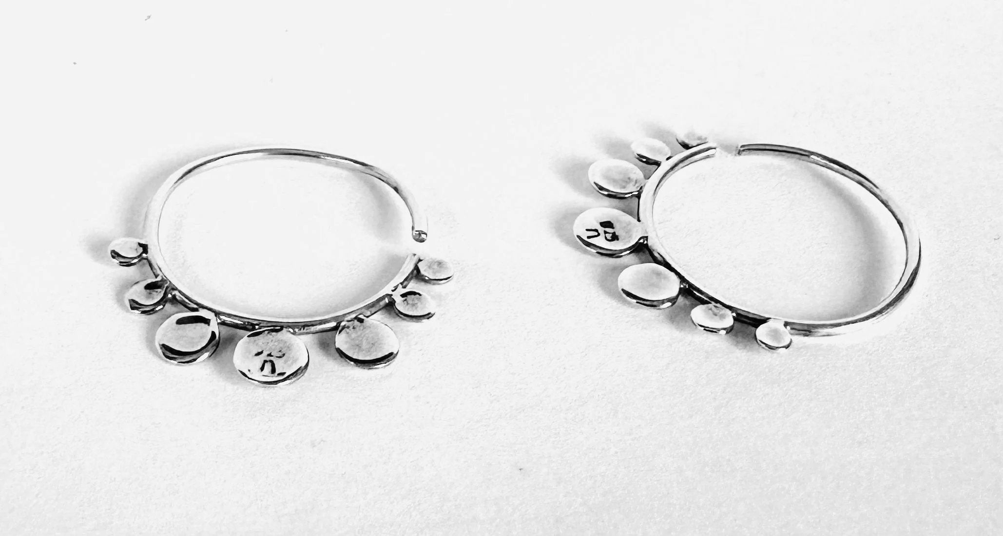 Silver Hoop Circles-Uni-T Janine Design