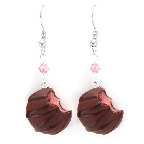 Scented Cherry Chocolate Truffle Earrings THJ