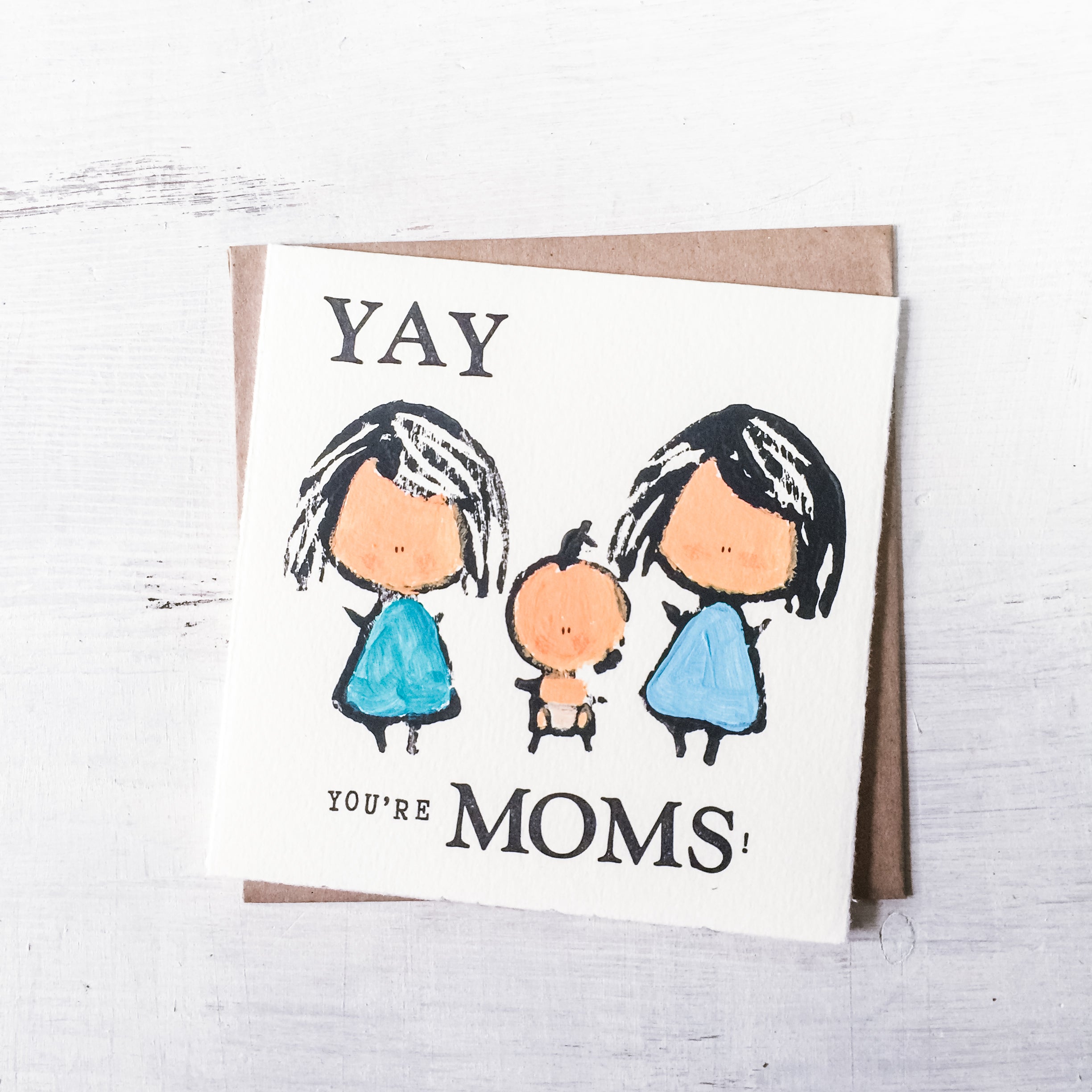 Yay You Are Moms / Dads! - Letterpress Greeting Card Uni-T