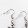 Monkey Charm Earrings with Rainbow Glass Beads Uni-T