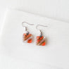 Recycled Fused Glass Earrings - Square Uni-T