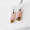 Recycled Fused Glass Earrings - Small Rectangles Uni-T