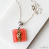 Recycled Fused Glass Necklaces - Square Uni-T