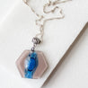 Recycled Fused Glass Necklaces - Hexagon Uni-T
