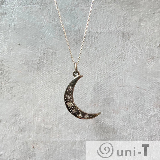 Adjustable Moon Sterling Silver Necklace Janine Gerade