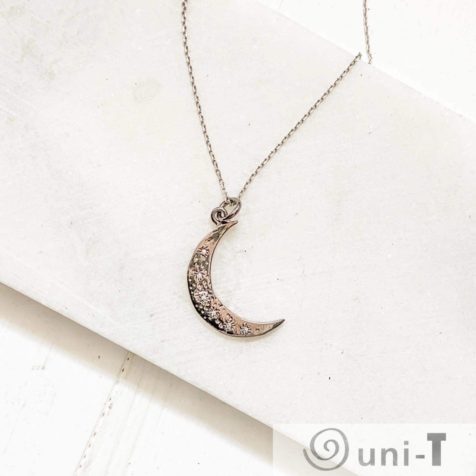 Adjustable Moon Sterling Silver Necklace Janine Gerade
