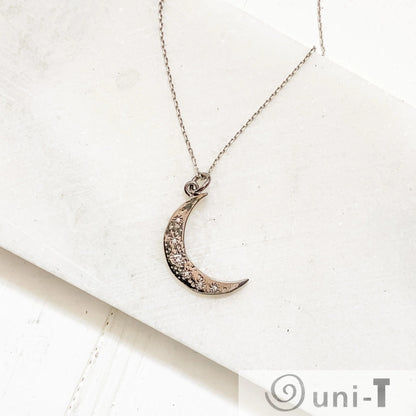 Adjustable Moon Sterling Silver Necklace Janine Gerade