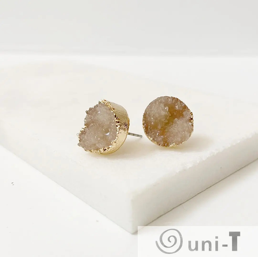 Agate Druzy Studs - Large Lisa Trachtman