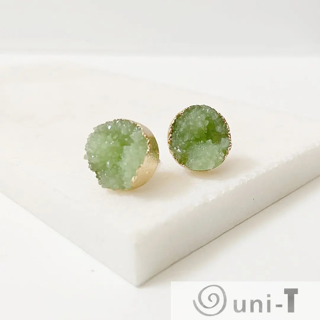 Agate Druzy Studs - Large Lisa Trachtman