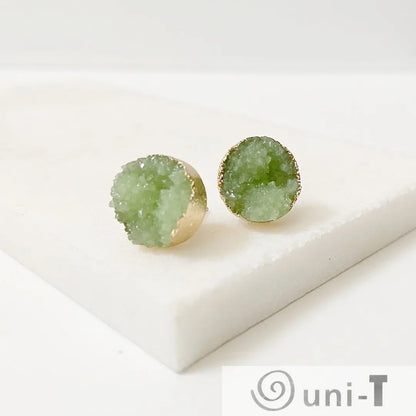 Agate Druzy Studs - Large Lisa Trachtman