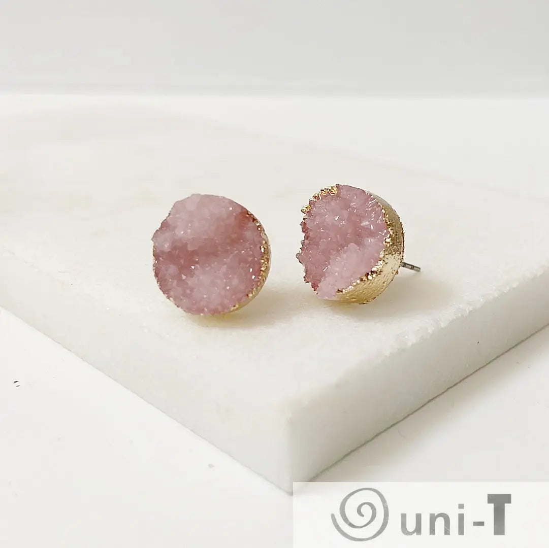Agate Druzy Studs - Large Lisa Trachtman