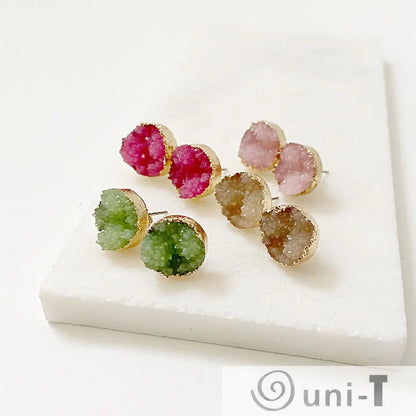 Agate Druzy Studs - Large Lisa Trachtman