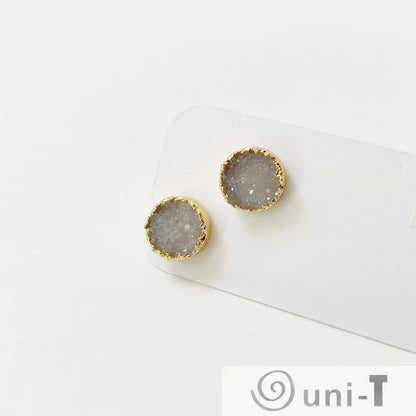 Agate Druzy Studs - Small Lisa Trachtman