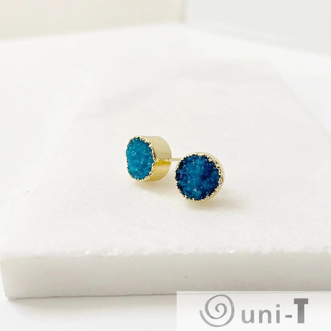 Agate Druzy Studs - Small Lisa Trachtman