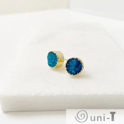 Agate Druzy Studs - Small Lisa Trachtman