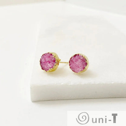 Agate Druzy Studs - Small Lisa Trachtman