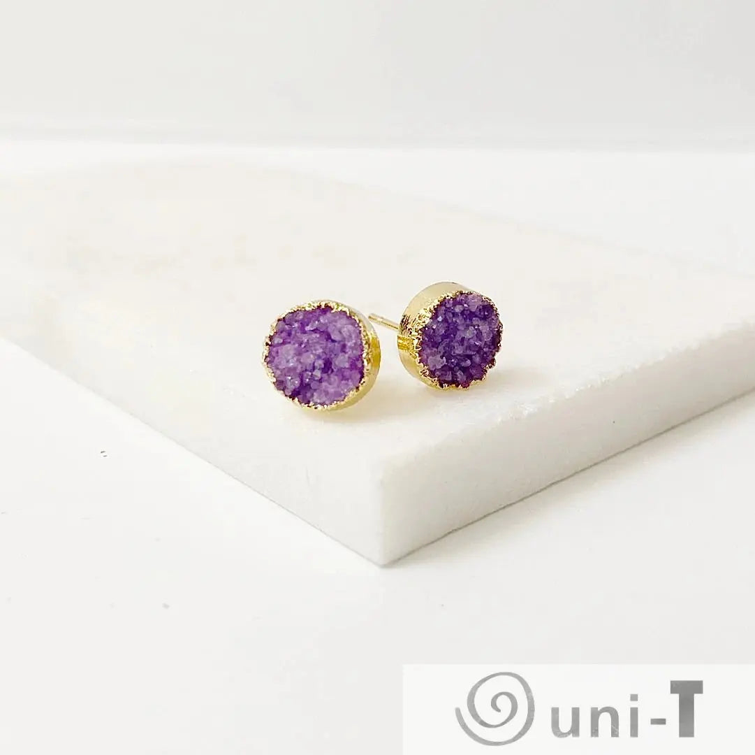 Agate Druzy Studs - Small Lisa Trachtman