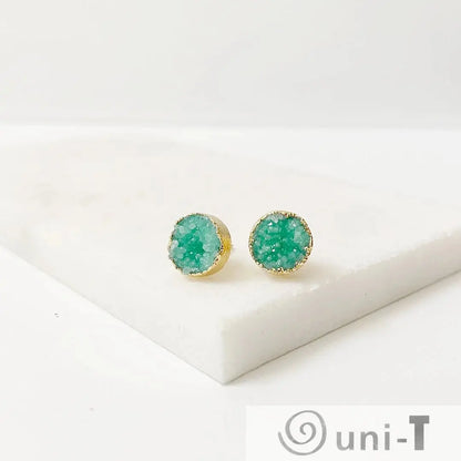 Agate Druzy Studs - Small Lisa Trachtman