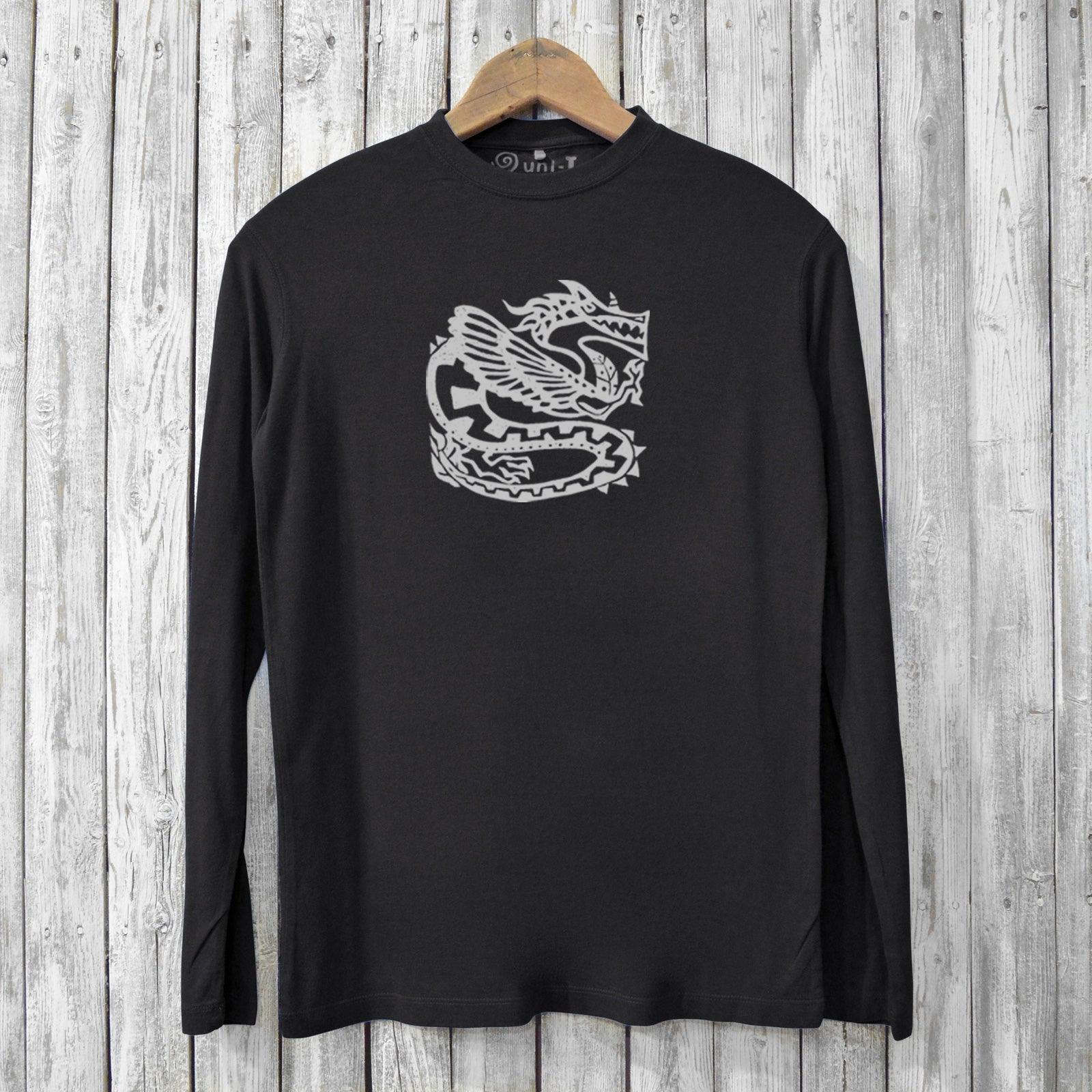Ancient Dragon Long Sleeve T-shirts for Men Uni-T