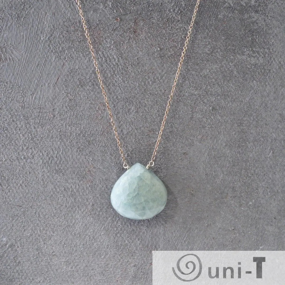 Aquamarine Gemstone & Sterling Silver Necklace Lara Gordon