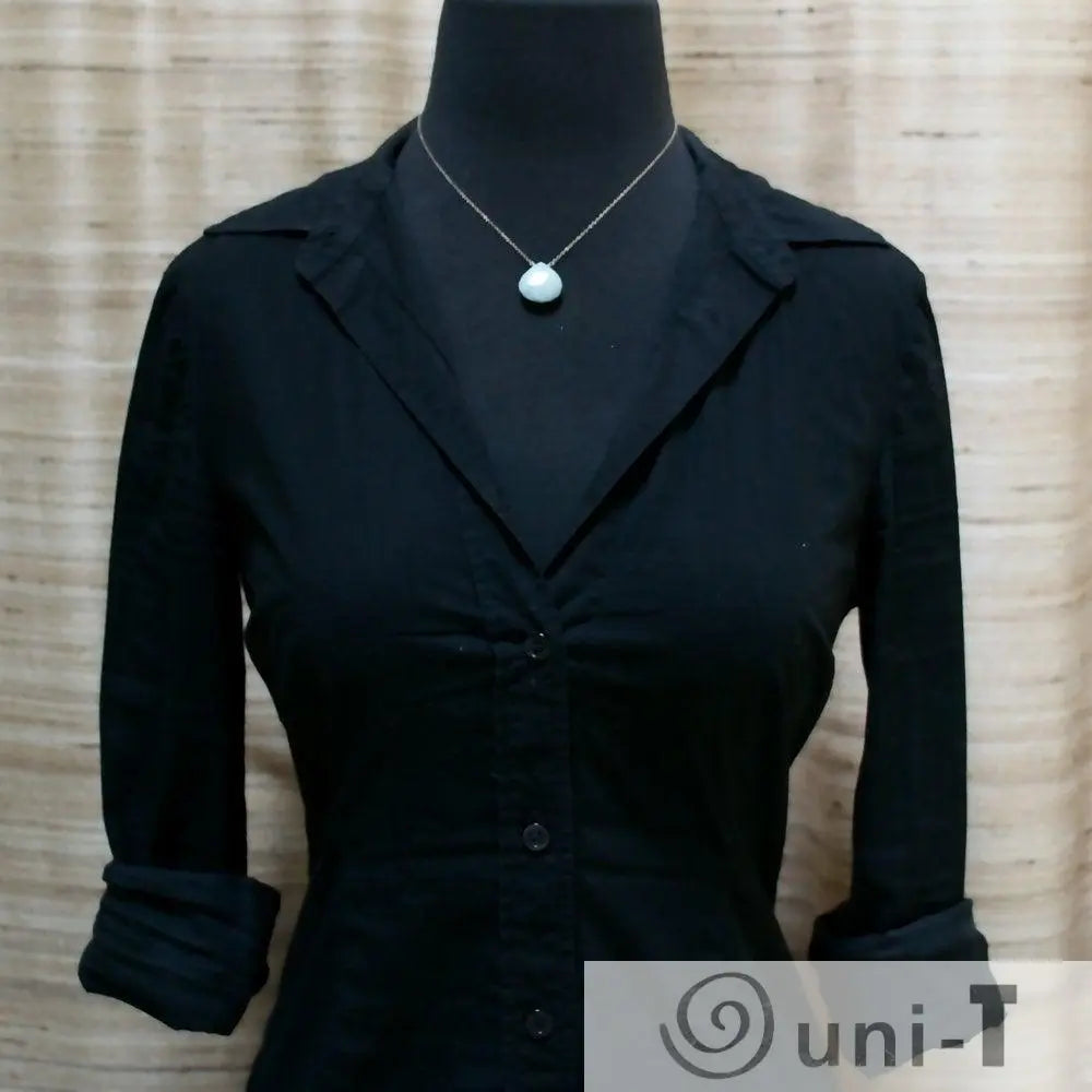 Aquamarine Gemstone & Sterling Silver Necklace Lara Gordon