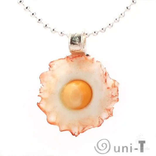 Bacon Scented Fried Egg Necklace THJ