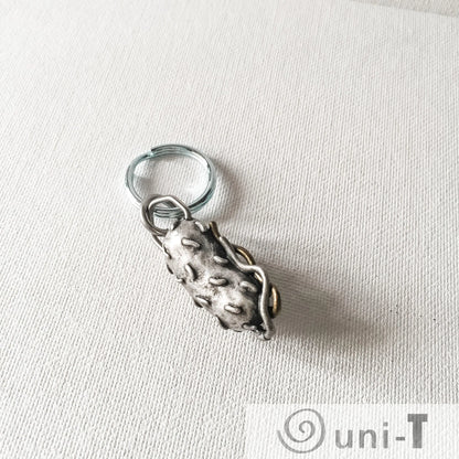 Bacterium Keychain - Bacteria Gift | Educational, Unique accessory shaped like a bacterium with visible flagella, ideal for science lovers.