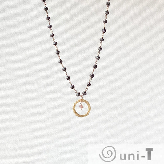 Black Spinel & Tourmaline Gold Ring & Semi Precious Stone Necklaces Lisa Trachtman