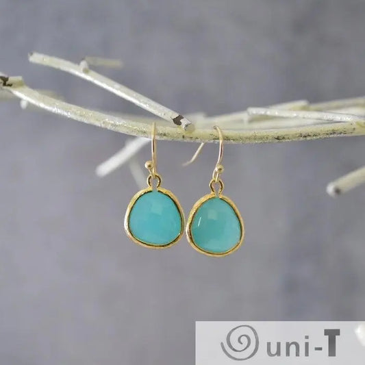 Blue Gem Drop Earrings Lisa Trachtman