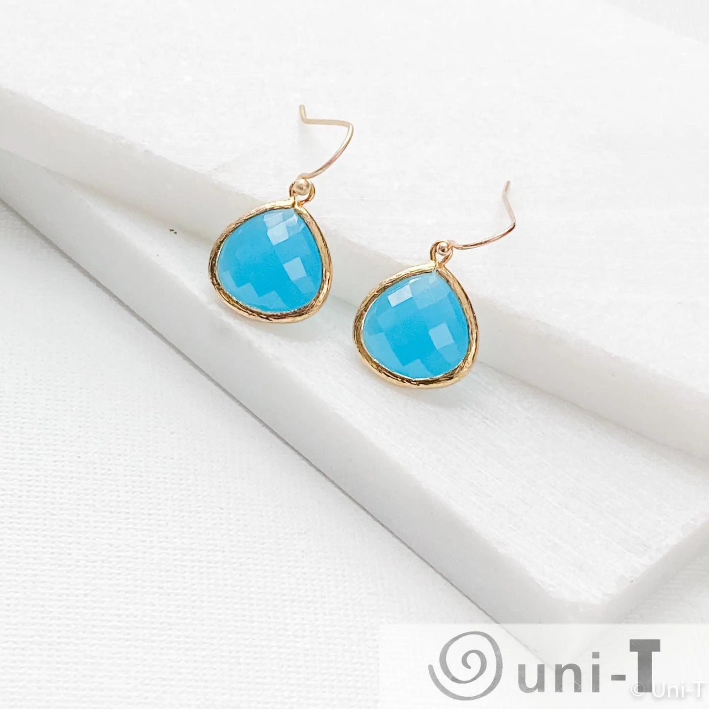 Blue Gem Drop Earrings Lisa Trachtman
