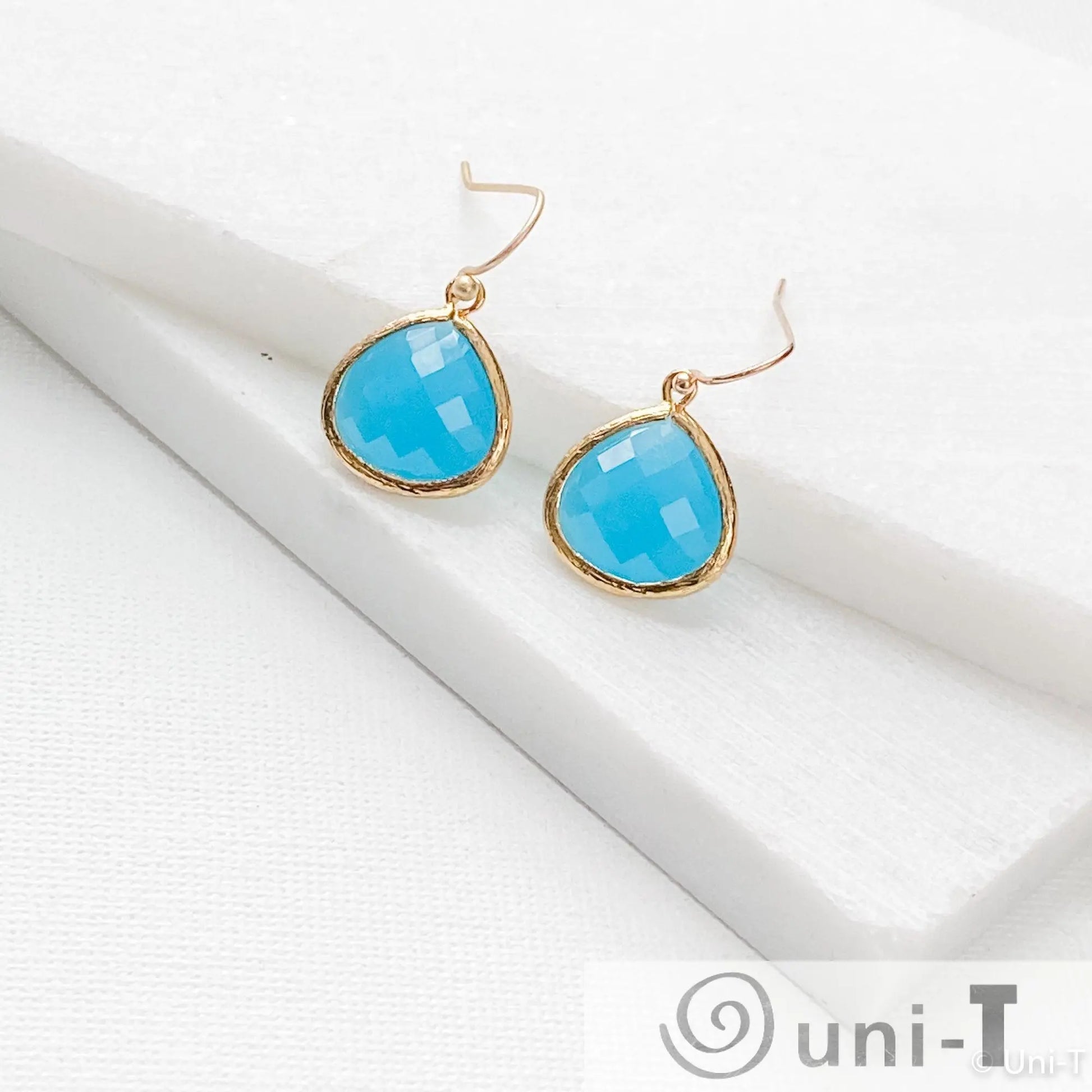 Blue Gem Drop Earrings Lisa Trachtman