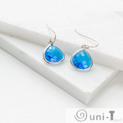 Blue Gem Drop Earrings Lisa Trachtman