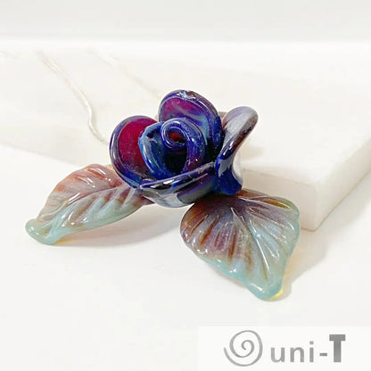 Blue Rose Pendant Christine Mathews