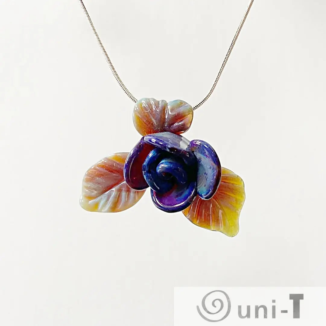 Blue Rose Pendant Christine Mathews