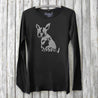 Boston Terrier Long Sleeve T-shirt for Women Uni-T
