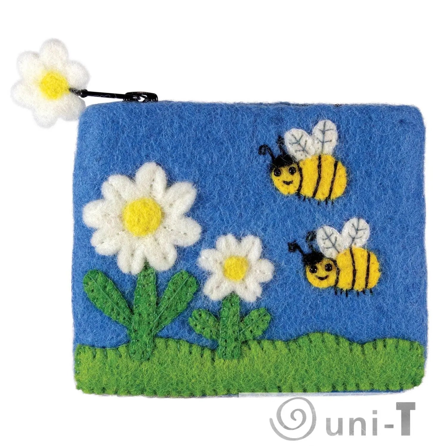 Bumble Bees Coin Purse dZi Handmade