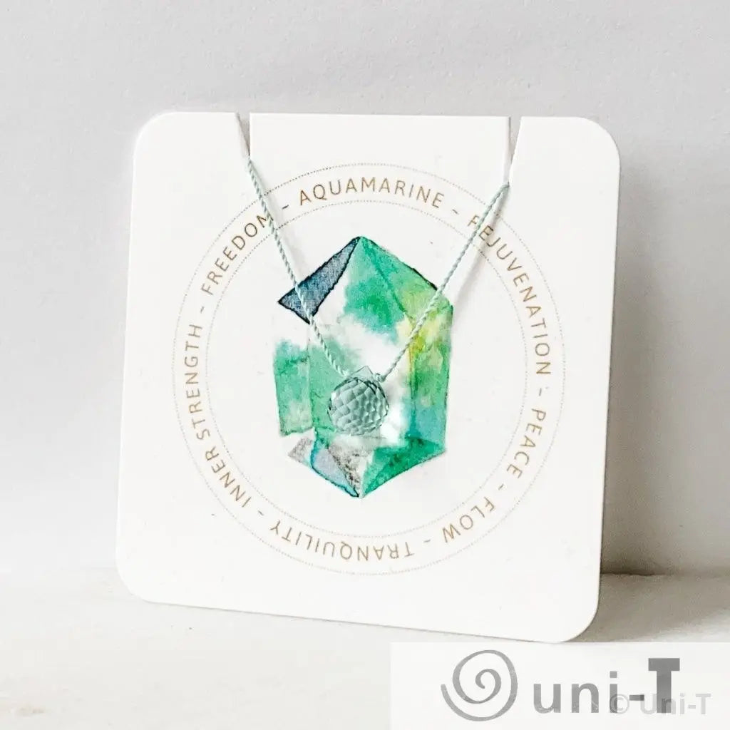 Carded Gemstone on 18in Silk Necklaces Janine Gerade