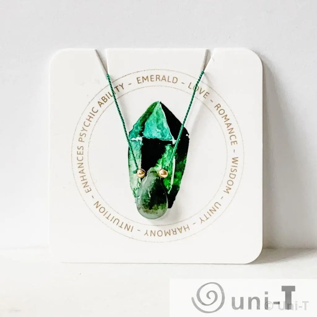 Carded Gemstone on 18in Silk Necklaces Janine Gerade