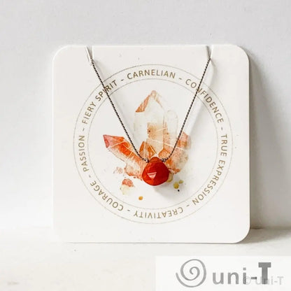 Carded Gemstone on 18in Silk Necklaces Janine Gerade