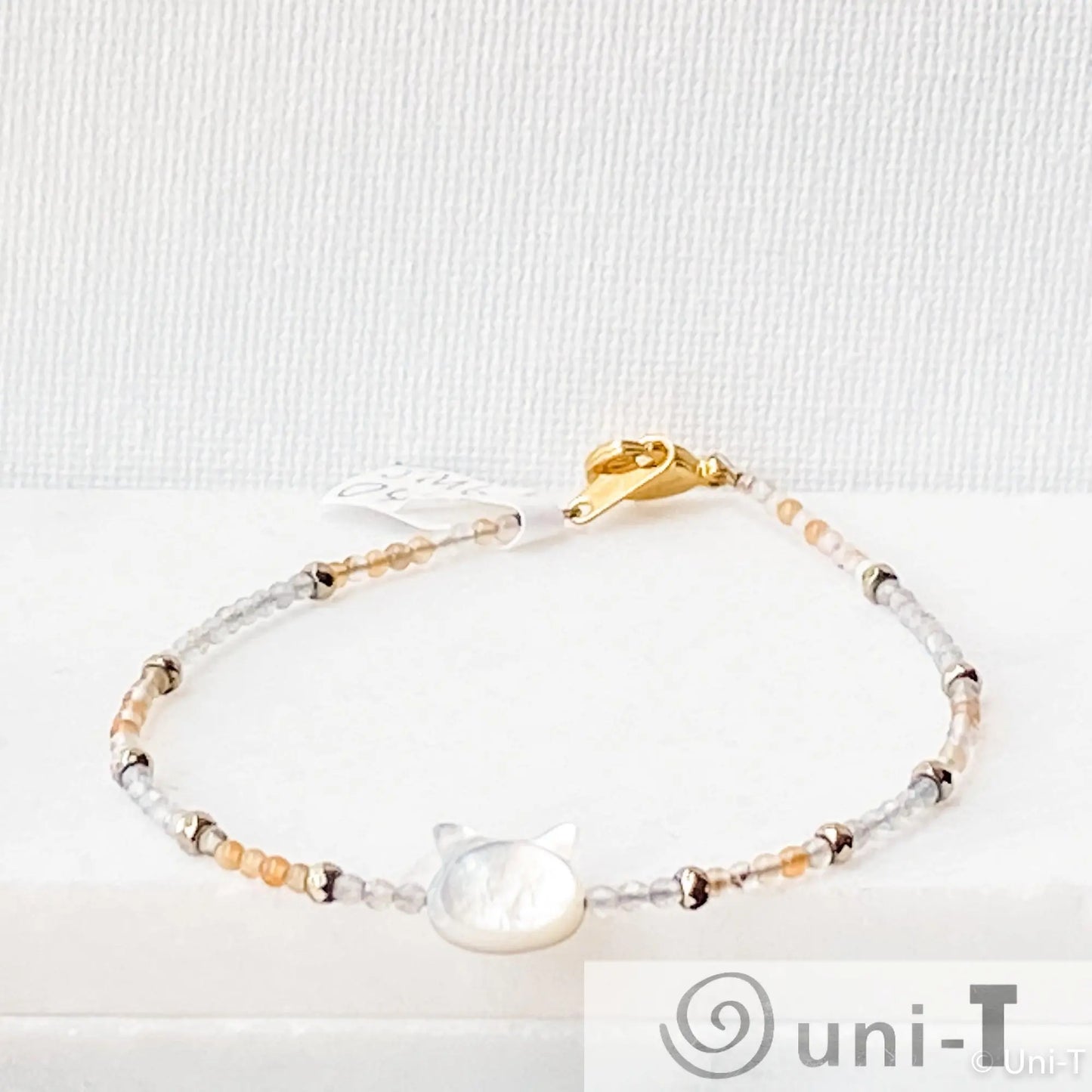 Cat Face Charms with Seed Beads Bracelets Janine Gerade