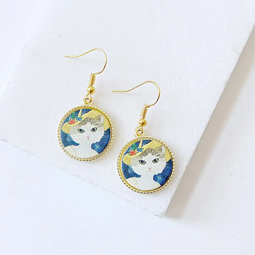 Cats in Hats Earrings Shana Cohen