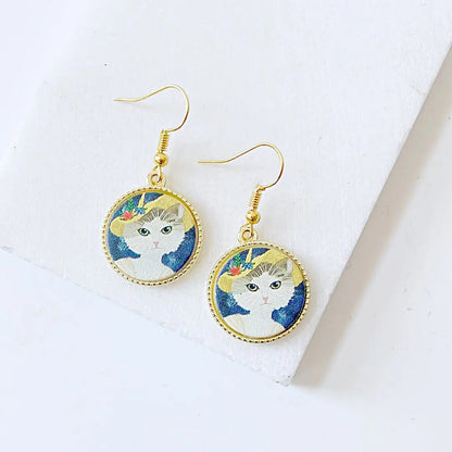 Cats in Hats Earrings Shana Cohen
