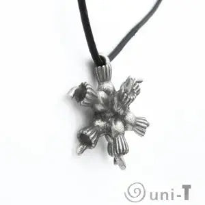 Detailed view of Choanoflagellate Colony Pendant - Unique Jewelry Design with textured, organic shapes resembling ancient cell colonies.