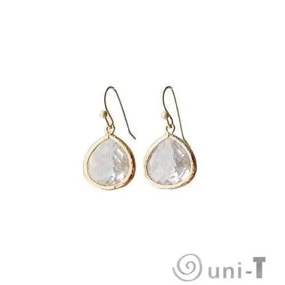 Clear Gem Drop Earrings Lisa Trachtman