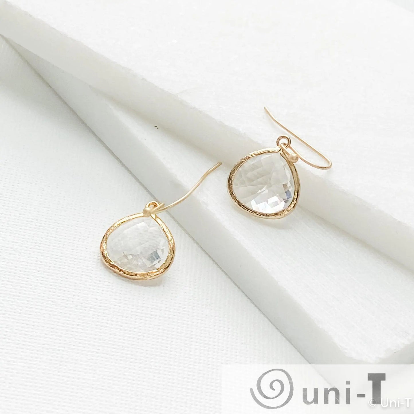 Clear Gem Drop Earrings Lisa Trachtman